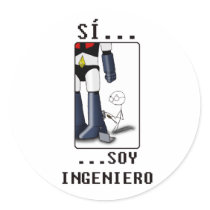 Sí, soy ingeniero stickers