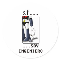 Sí, soy ingeniero stickers