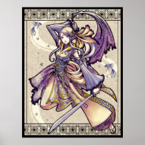 Siamese Blade Dance Poster Print