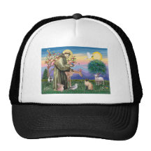 Siamese Cat and St Francis Mesh Hat