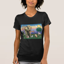 Siamese Cat and St Francis Tee Shirt