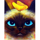 Siamese Cat Art Feline Photo Sculpture