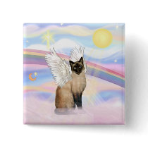 Siamese Cat - Clouds Button