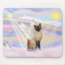 Siamese Cat - Clouds Mouse Pad