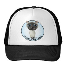 Siamese Cat - Crazy Cat Lady Trucker Hat