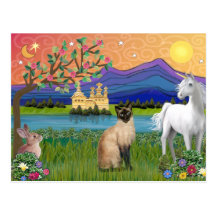 Siamese Cat - Fantasy Land Post Cards