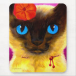 Siamese Cat Feline Art Painting - Multi Mouse Mat