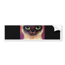 Siamese Cat Feline Butterfly Art - Multi