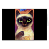 Siamese Cat Feline Butterfly Art - Multi