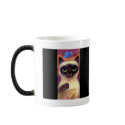 Siamese Cat Feline Butterfly Art - Multi mugs