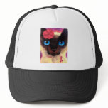 Siamese Cat Feline Pet Painting - Multi Hats