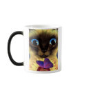 Siamese Cat Painting With Butterfly - Multi mugs
