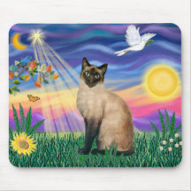 Siamese Cat - Twilght Mousemats