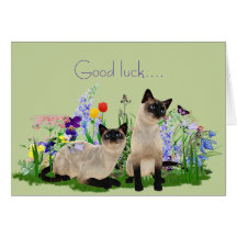 Siamese Cats Note Card