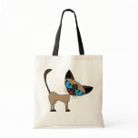 Siamese If You Please  - Cartoon Siamese Cat Canvas Bag