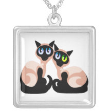 Siamese Love Personalized Necklace