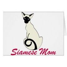 Siamese Mum Greeting Card