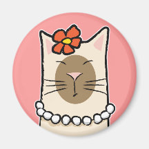 Siamese Mum / Mum Cat Lover Magnets
