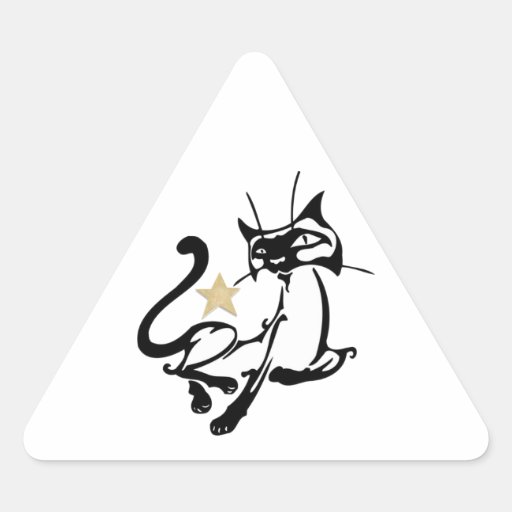Siamese Royalty Triangle Sticker