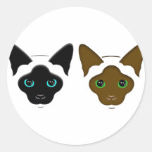 Siamese Twins Stickers