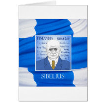 SIBELIUS greetings card