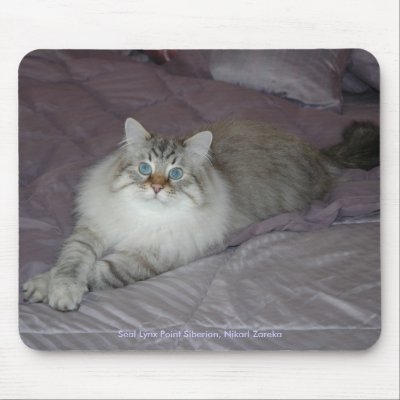 Siberian Cat Mousepad by ArtistNikki