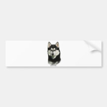 Siberian Husky Bumper Sticker