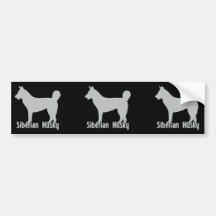 Siberian Husky Bumper Stickers