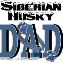 Siberian Husky DAD Acrylic Cut Out