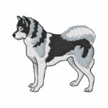 Siberian Husky Embroidered Jacket