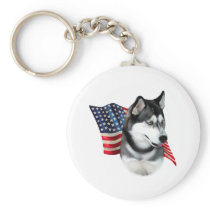 Siberian Husky Flag