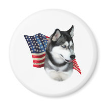 Siberian Husky Flag