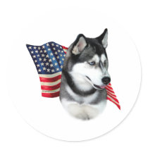 Siberian Husky Flag