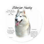 Siberian Husky History Design stickers