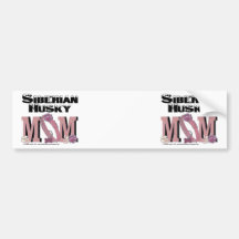 Siberian Husky MOM Bumper Stickers