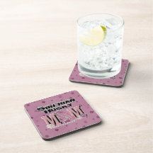 Siberian Husky MOM Drink Coaster