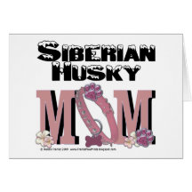 Siberian Husky MOM Greeting Card