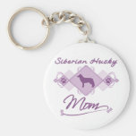 Siberian Husky Mum Key Chain