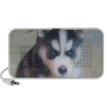 Siberian Husky puppy Notebook Speakers