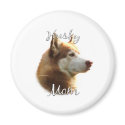 Siberian Husky (red) Mum 2 magnets