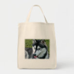 Siberian Husky Tote Bag
