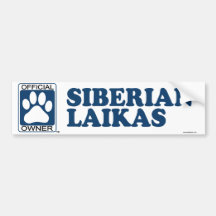 SIBERIAN LAIKAS_blue Bumper Stickers