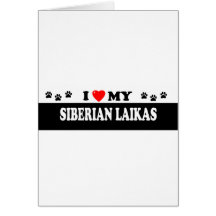 SIBERIAN LAIKAS GREETING CARDS