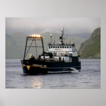 Siberian Sea, Longlining Fishing Vessel Poster