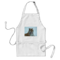 Siberian Tiger Close Up Face 2 Apron
