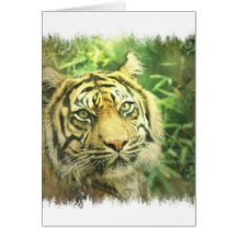 Siberian Tiger Greeting Card