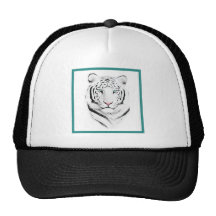 Siberian White Tiger Trucker Hat