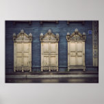 Siberian wooden houses (project by vladstudio.com) posters
