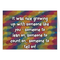 Siblings Greeting Card
