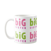SIBLINGS COLLECTION - big sister {pink} Coffee Mugs